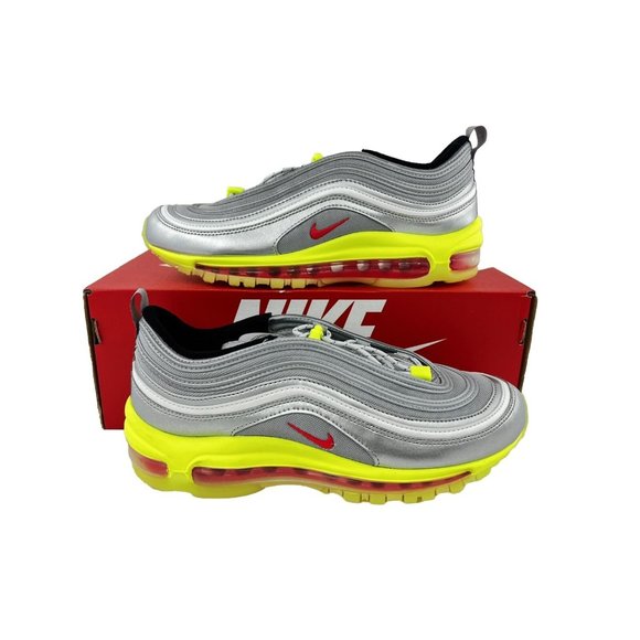 Nike Other - Nike Air Max 97 Silver Volt GS Youth Sneakers Shoes 4Y-7Y Green NO SHOE BOX